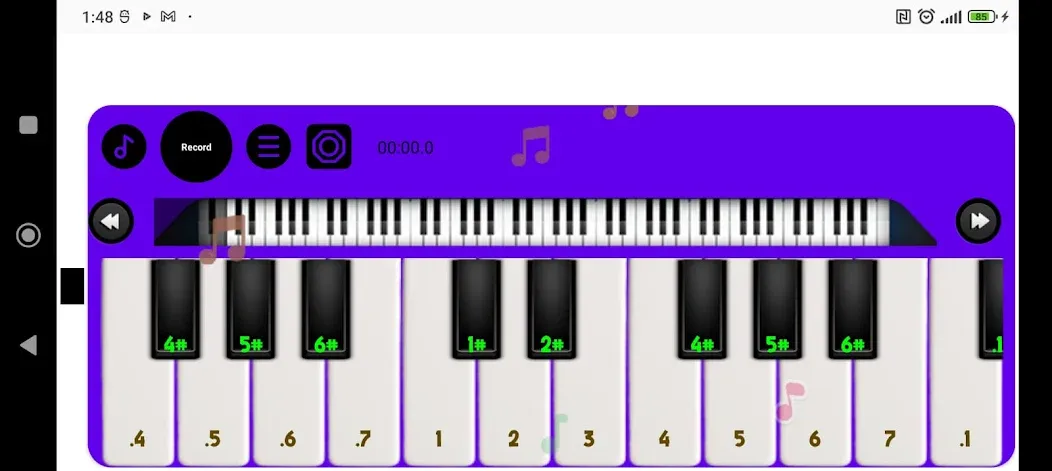 Melodica Simulator MOD — Все ноты и инструменты разблокированы на Андроид — скриншот 2