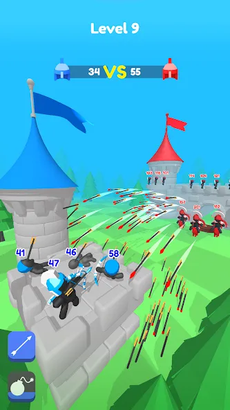 Скачать взломанную Merge Archers: Bow and Arrow — Много денег — скриншот 3 Скачать взломанную Merge Archers: Bow and Arrow — Много денег — скриншот 3