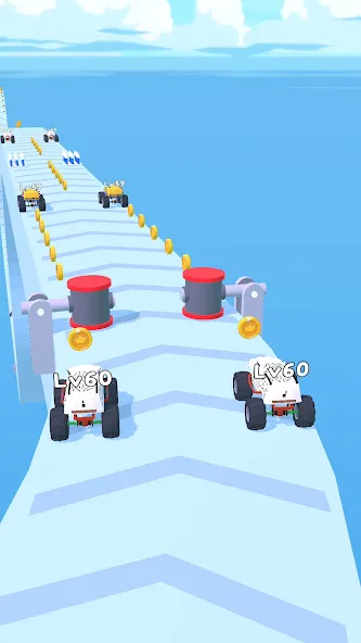 Скачать Merge Car Run - Evolution Race на Android — Много денег — скриншот 5