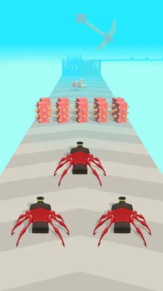 Merge Spider Train MOD APK — Много денег и без рекламы — скриншот 1