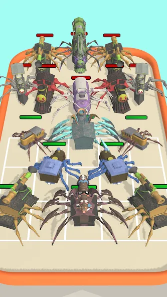 Merge Spider Train MOD APK — Много денег и без рекламы — скриншот 3