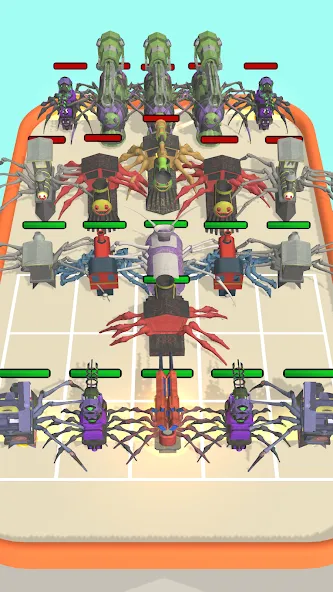 Merge Spider Train MOD APK — Много денег и без рекламы — скриншот 5