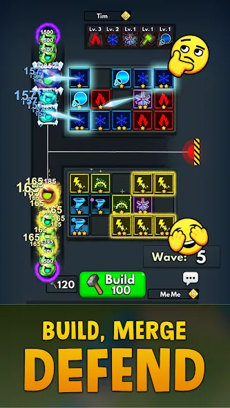 Скачать Merge Clash: Tower Defense TD — Модификация Много денег и кристаллов — скриншот 3 Скачать Merge Clash: Tower Defense TD — Модификация Много денег и кристаллов — скриншот 3
