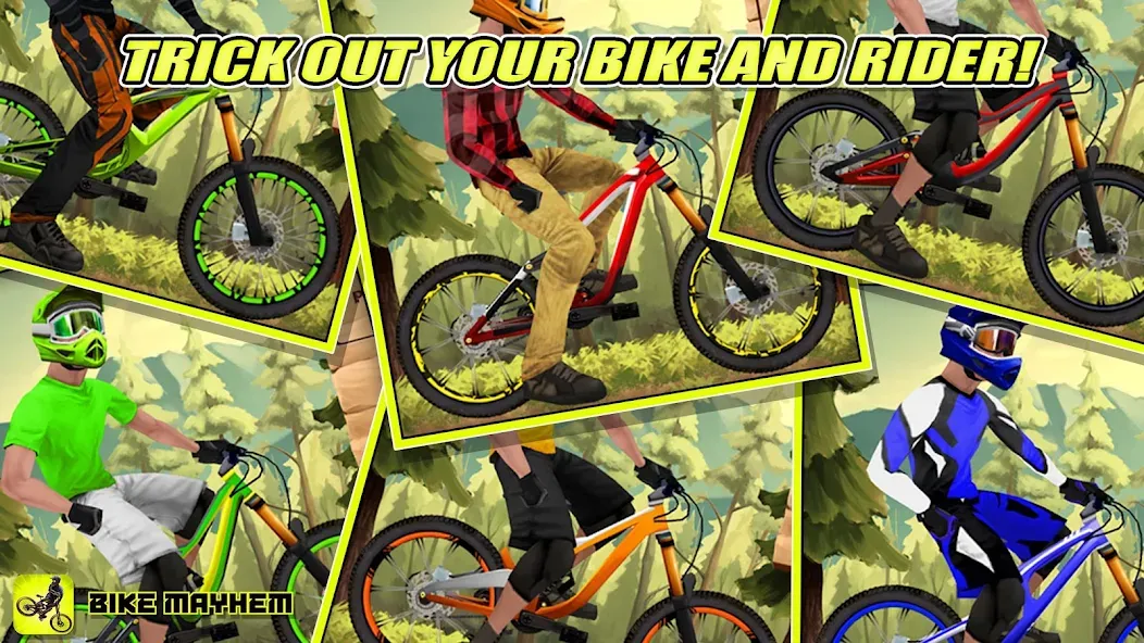 Скачать взлом Bike Mayhem Free на Андроид — Много денег и разблокированные байки — скриншот 3