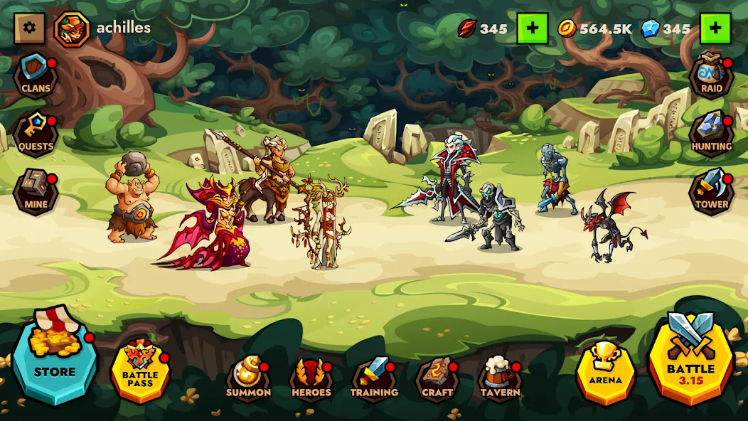 Скачать Legendlands - Legendary RPG на телефон — Много денег и бессмертие — скриншот 1
