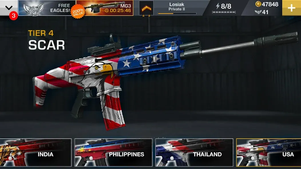 Gun Shooting Games Offline FPS MOD APK — Много денег — скриншот 3
