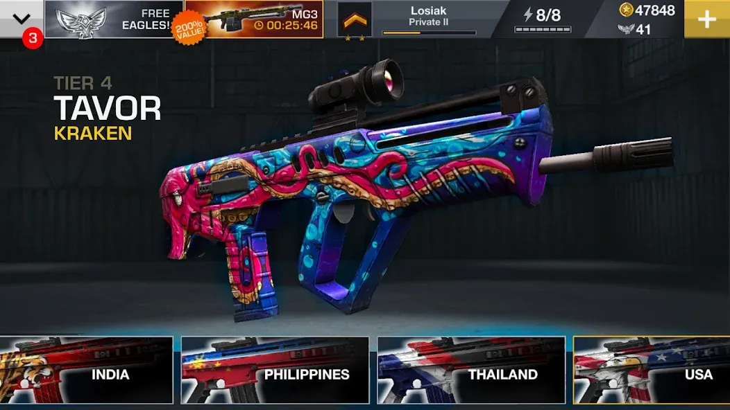 Gun Shooting Games Offline FPS MOD APK — Много денег — скриншот 5
