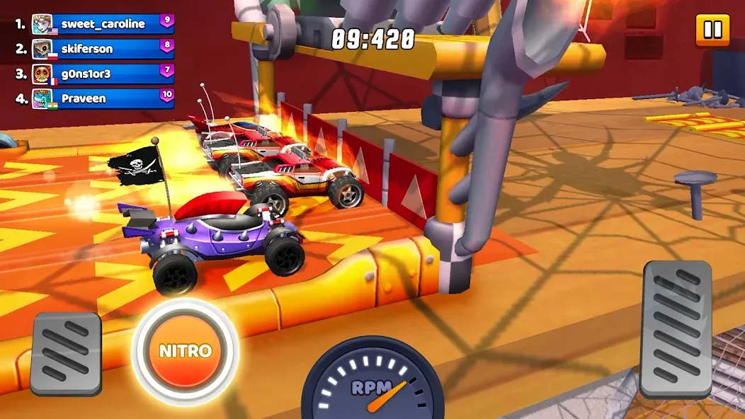 Скачать взломанную Nitro Jump - Car Racing — Много денег — скриншот 1
