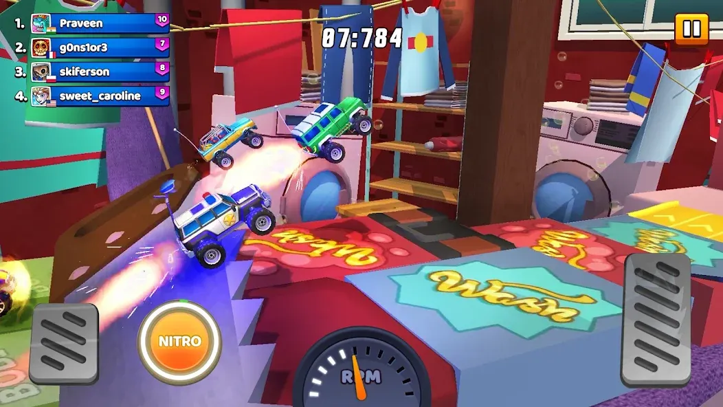 Скачать взломанную Nitro Jump - Car Racing — Много денег — скриншот 4