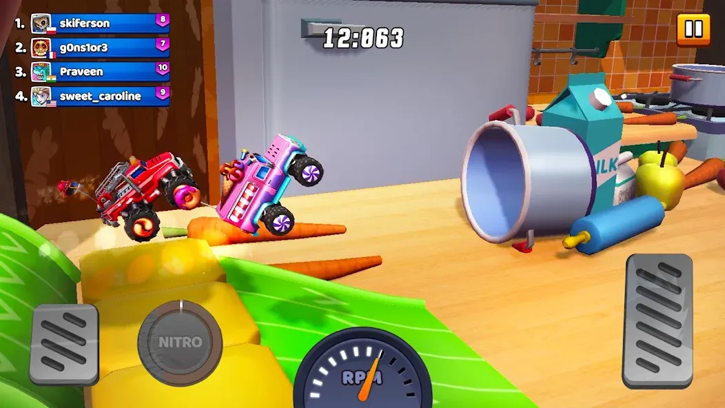 Скачать взломанную Nitro Jump - Car Racing — Много денег — скриншот 5