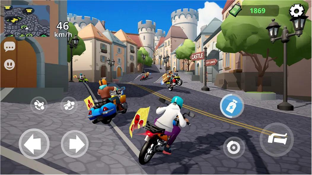 Скачать Moto City: Mad Bike Delivery — Модификация Много денег — скриншот 1