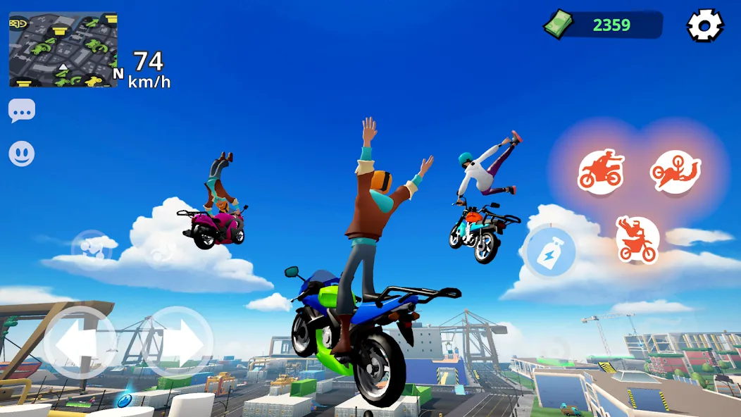 Скачать Moto City: Mad Bike Delivery — Модификация Много денег — скриншот 5