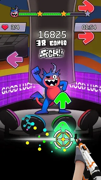 Взлом Beat Shooter Night: Rap Battle — Много денег — скриншот 2