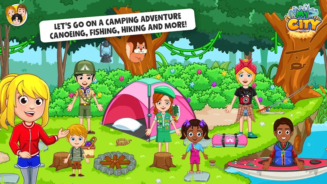 My City : Wildlife Camping на Андроид — Мод Всё открыто — скриншот 1