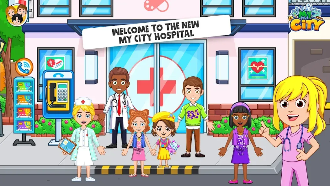 Скачать My City : Hospital — Модификация Все куплено — скриншот 1 Скачать My City : Hospital — Модификация Все куплено — скриншот 1