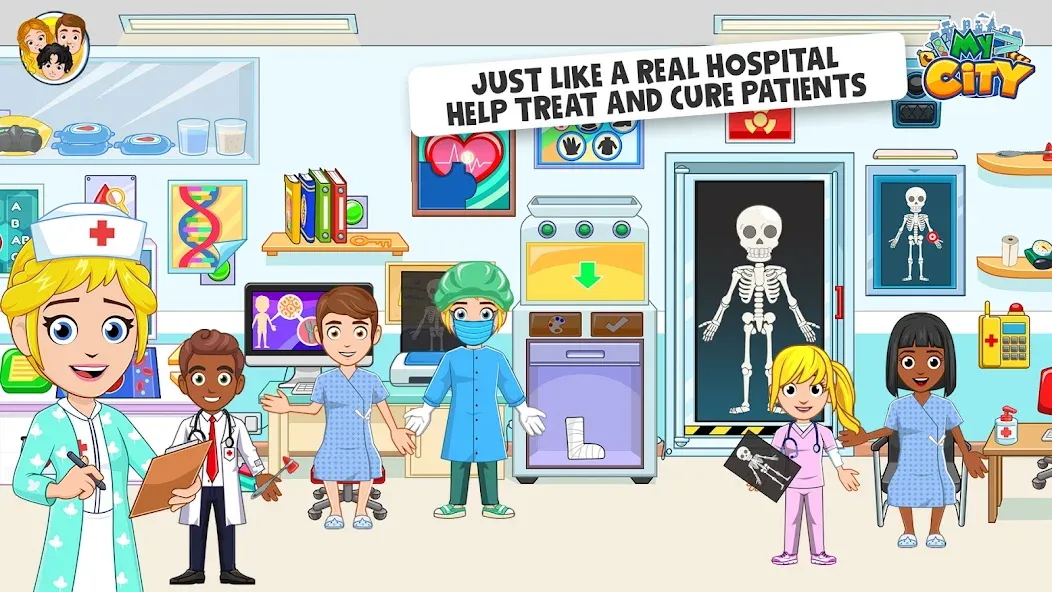 Скачать My City : Hospital — Модификация Все куплено — скриншот 2 Скачать My City : Hospital — Модификация Все куплено — скриншот 2
