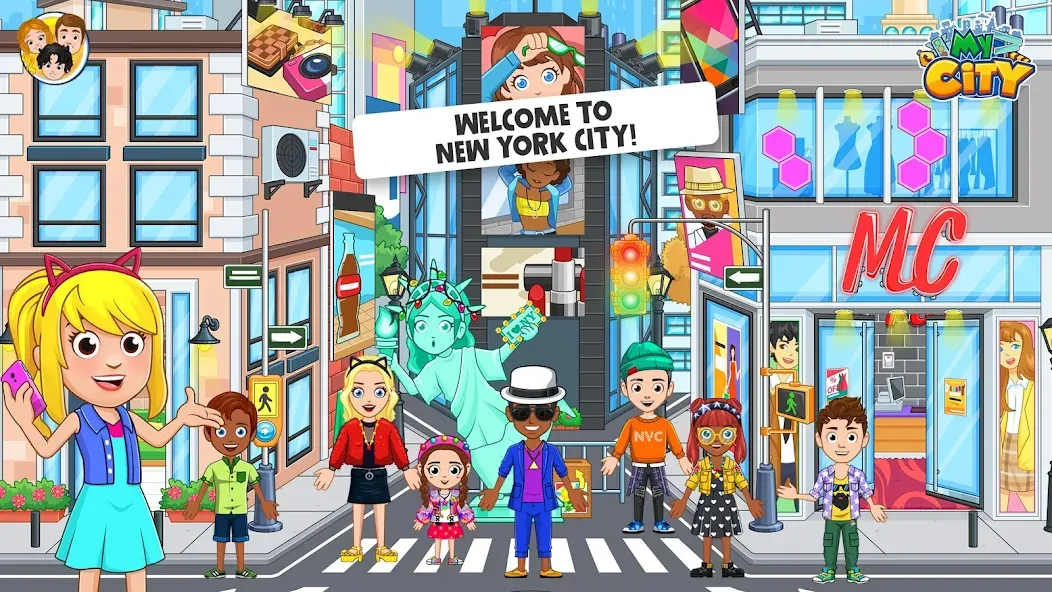 Скачать взломанную My City: NewYork Trip — Разблокирована полная версия — скриншот 1
