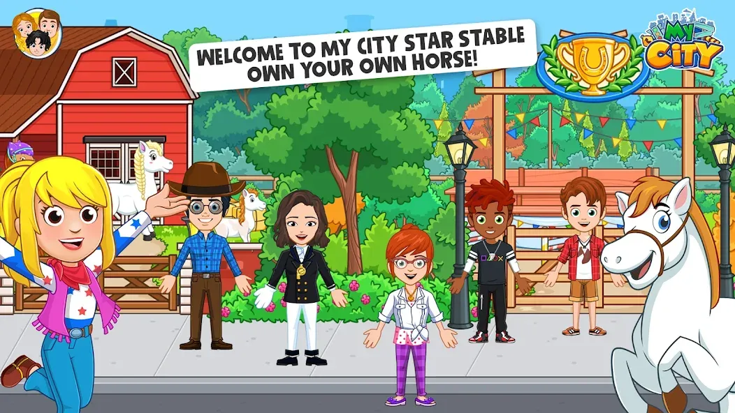 My City: Star Horse Stable на Андроид — Всё открыто — скриншот 1