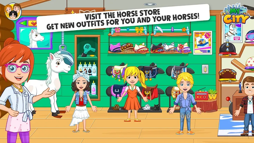 My City: Star Horse Stable на Андроид — Всё открыто — скриншот 5
