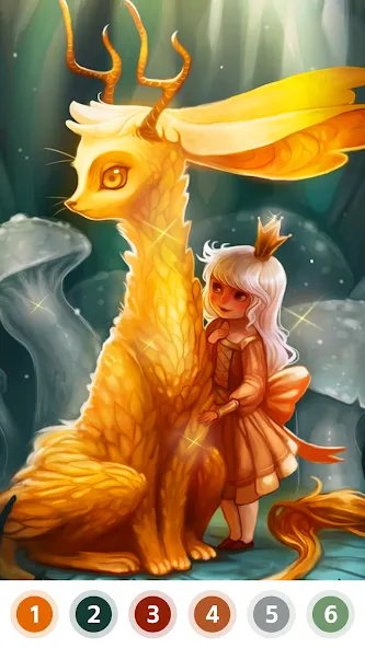 Myth & Fairy Color by Number — Взломанная версия (Много денег и без рекламы) — скриншот 3