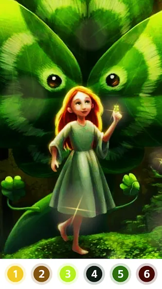 Myth & Fairy Color by Number — Взломанная версия (Много денег и без рекламы) — скриншот 4