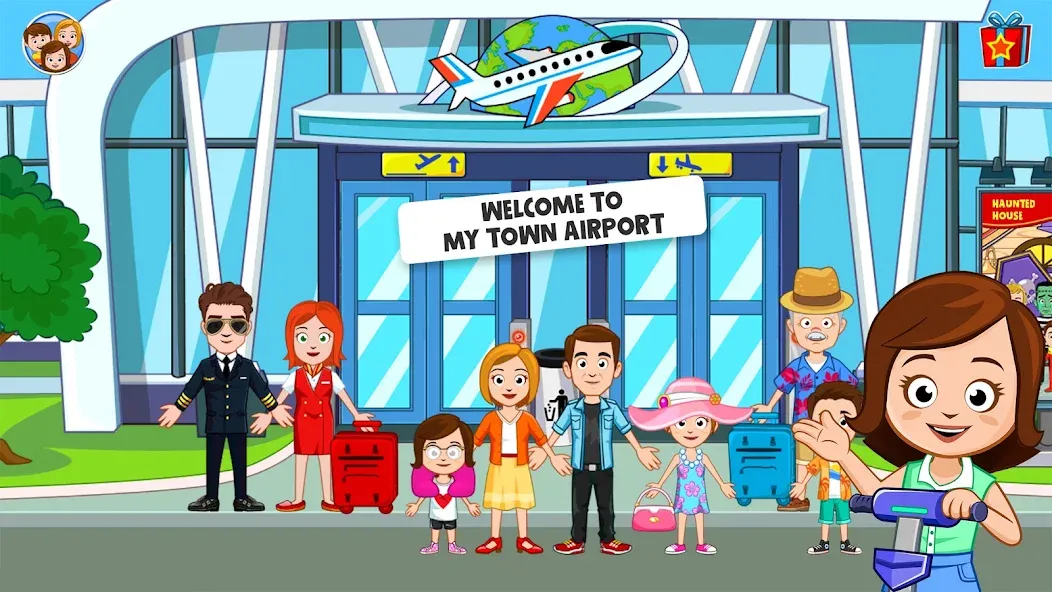 Скачать My Town Airport games for kids на Android — Все открыто — скриншот 1
