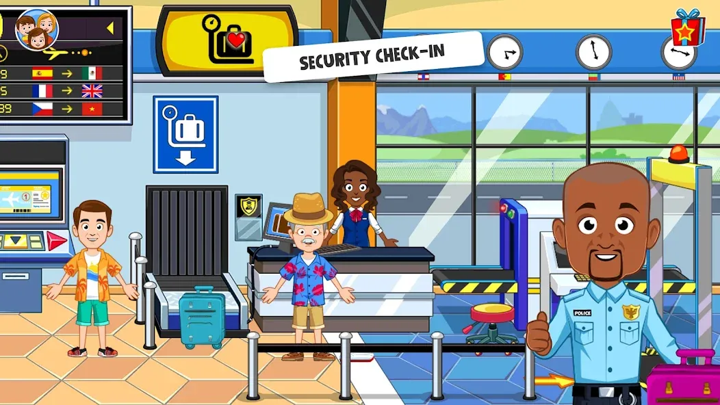 Скачать My Town Airport games for kids на Android — Все открыто — скриншот 3