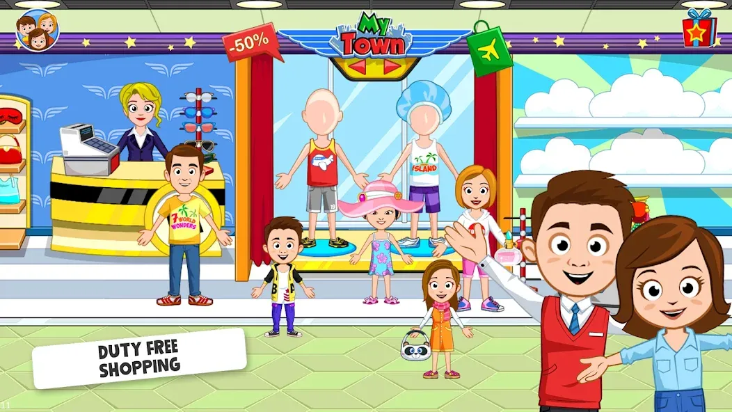 Скачать My Town Airport games for kids на Android — Все открыто — скриншот 4