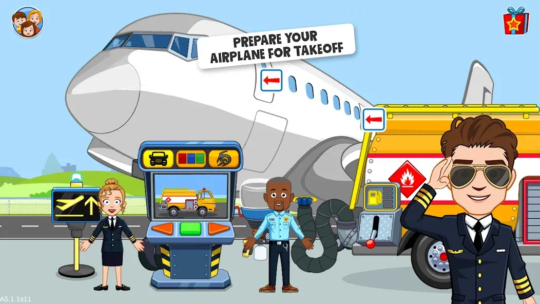 Скачать My Town Airport games for kids на Android — Все открыто — скриншот 5