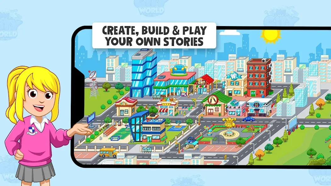 My Town World - Mega Doll City Mod APK Все куплено — Скачать на Андроид — скриншот 3