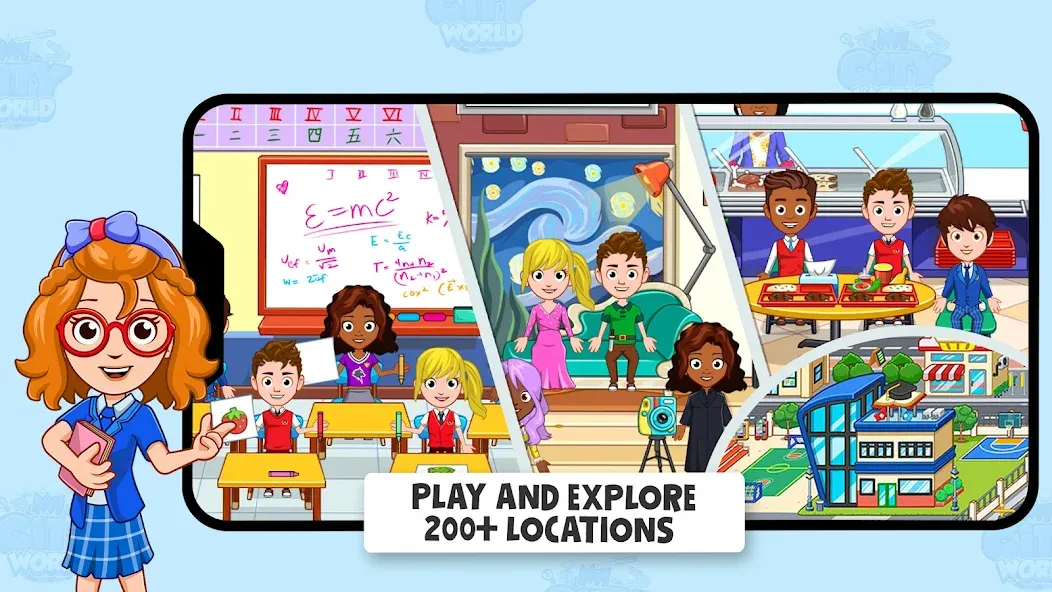 My Town World - Mega Doll City Mod APK Все куплено — Скачать на Андроид — скриншот 5