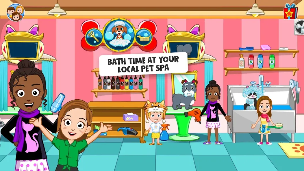 Скачать My Town: Pet games & Animals (Мод: Все куплено) на Андроид — скриншот 5