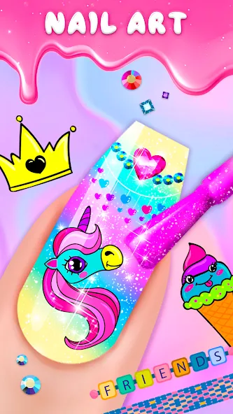 Nail Salon MOD APK на Android — Все открыто — скриншот 4