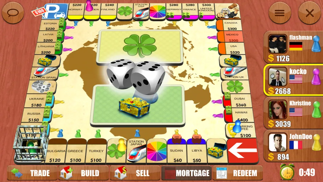 Rento2D Lite: Online dice game — Взломанная версия (Много денег) — скриншот 1
