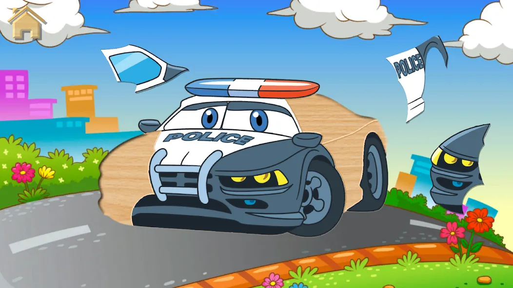 Скачать Car Puzzles for Toddlers — Модификация Все пазлы открыты и без рекламы — скриншот 2