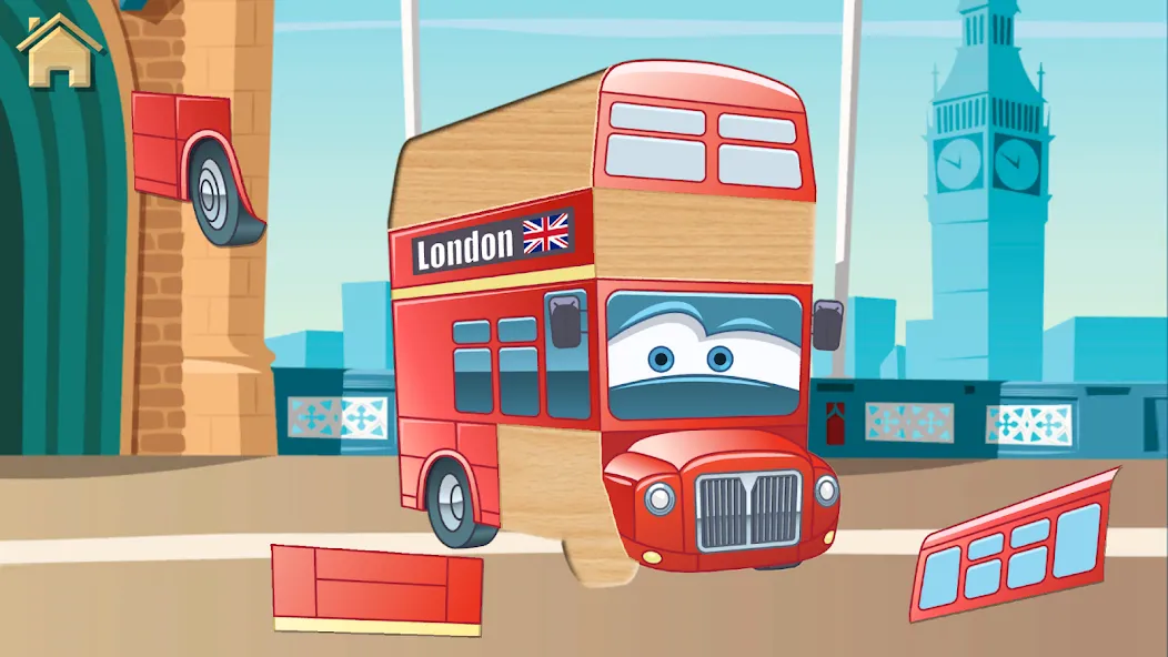 Скачать Car Puzzles for Toddlers — Модификация Все пазлы открыты и без рекламы — скриншот 3