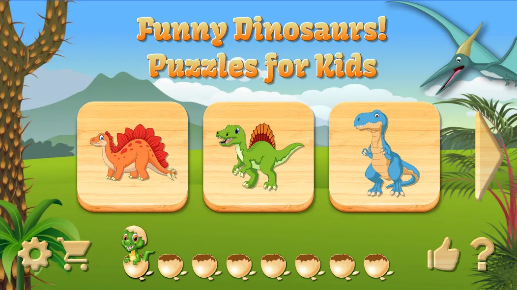 Скачать Dino Puzzle на телефон — Все уровни открыты — скриншот 1