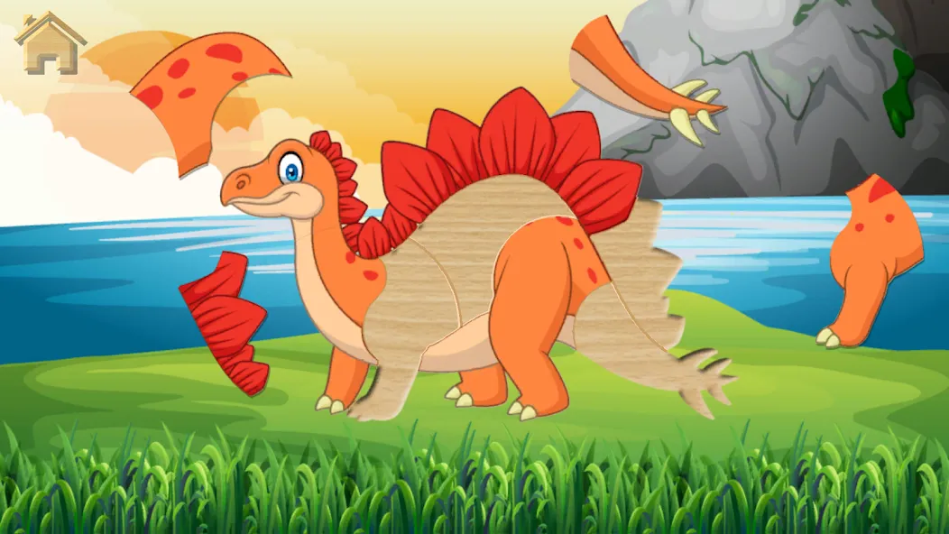 Скачать Dino Puzzle на телефон — Все уровни открыты — скриншот 2