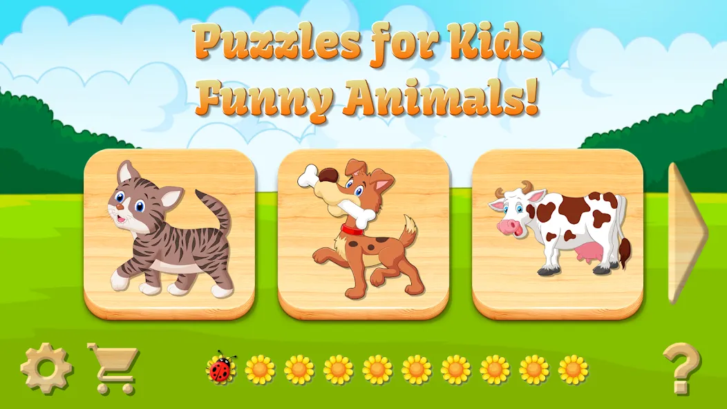 Baby Puzzles for Kids Mod APK Все открыто — Скачать на Андроид — скриншот 1