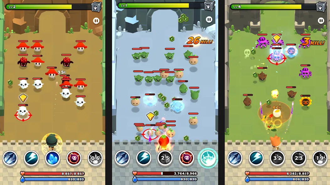 Archer Cat 2 MOD APK — Много денег — скриншот 5