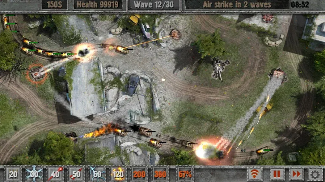 Defense Zone 2 HD Lite (Мод Много денег и бесконечные жизни) — скриншот 1