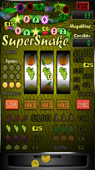 Скачать взлом Super Snake Slot Machine на Андроид — Взломанная на деньги — скриншот 2