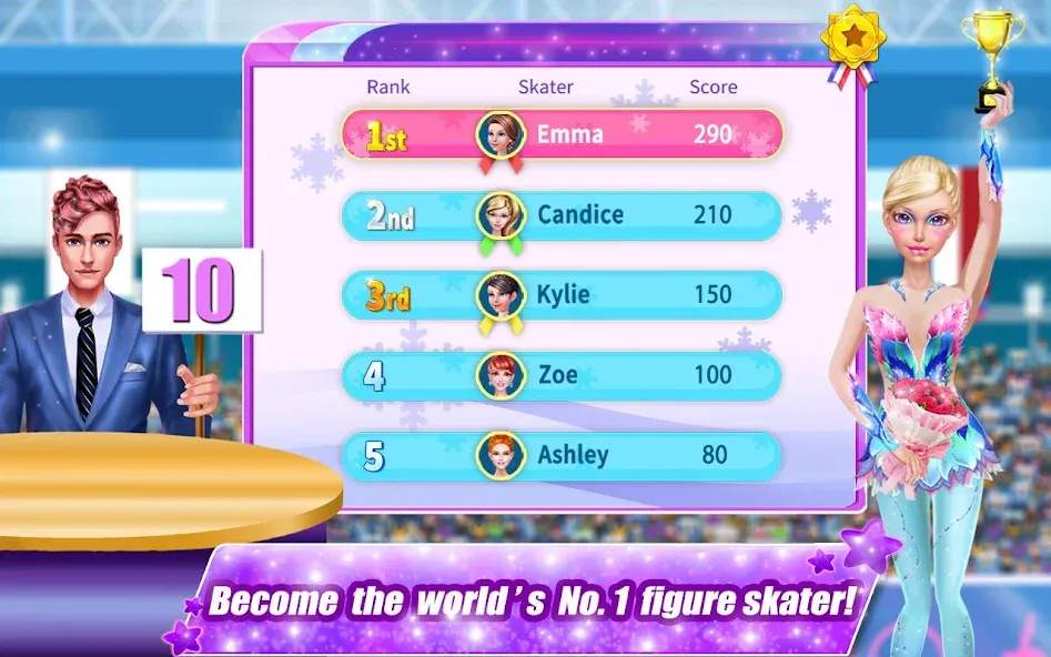 Ice Skating Superstar - Perfec — Много денег — скриншот 4