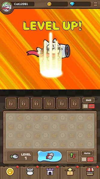 Cat Hero : Idle RPG на Андроид — Много денег и кристаллов — скриншот 2