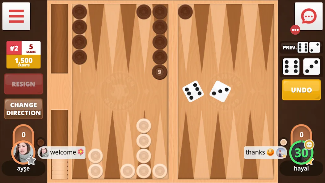 Скачать Backgammon Online — Много денег — скриншот 2