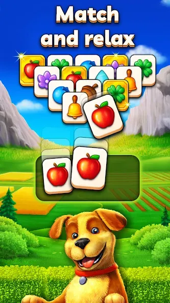 Joey's Farm - Tile Match — Мод: Много денег — скриншот 1