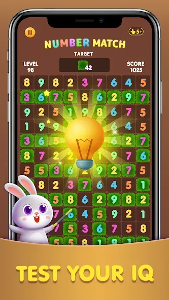 Number Match: Ten Crush Puzzle MOD APK — Много денег и без рекламы — скриншот 3