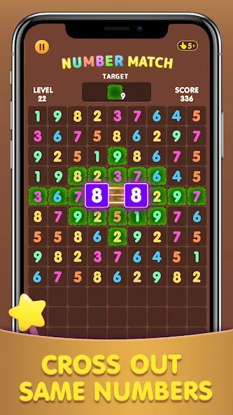 Number Match: Ten Crush Puzzle MOD APK — Много денег и без рекламы — скриншот 5