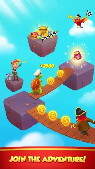 Скачать Coin Rush - Pirate GO! на телефон — Много денег — скриншот 2