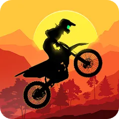 Скачать взломанную Sunset Bike Racer - Motocross — Много денег
